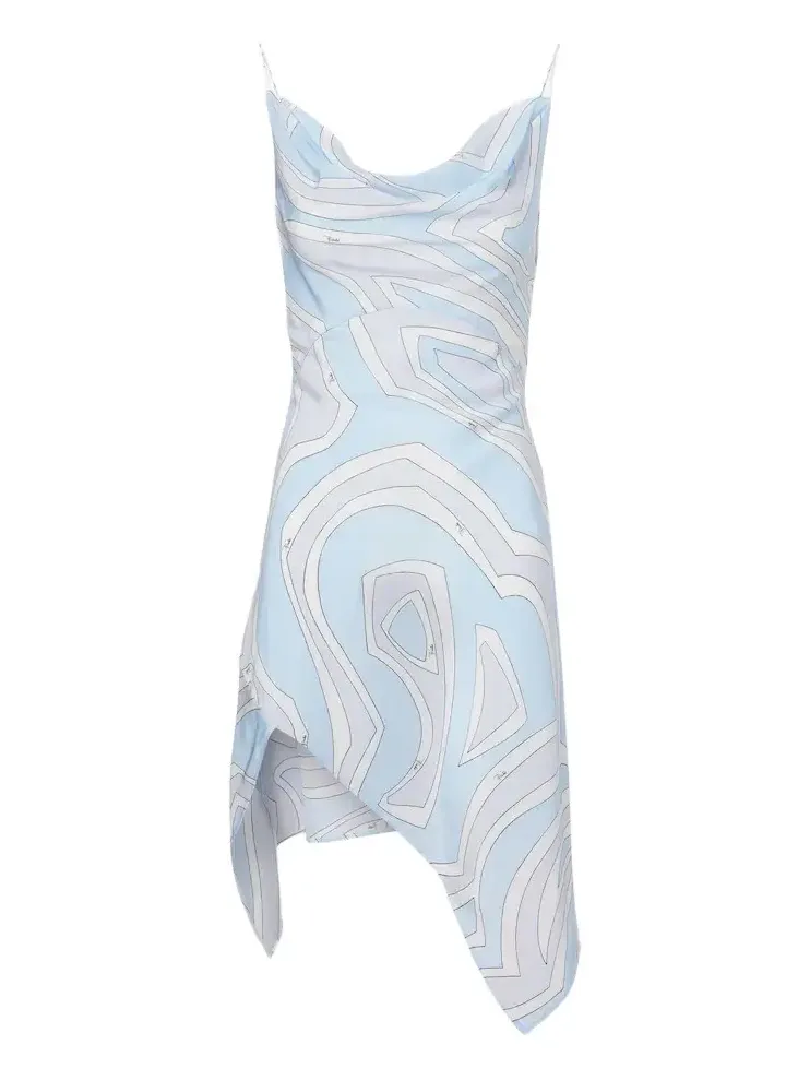 PUCCI Labirinto silk crêpe de chine minidress