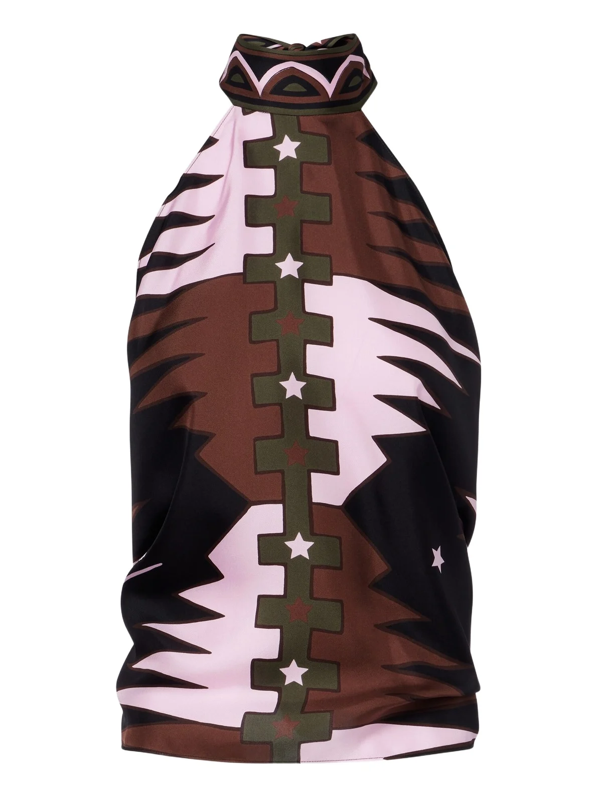 Valdimontone halterneck silk twill top Valdimontone halterneck silk twill top