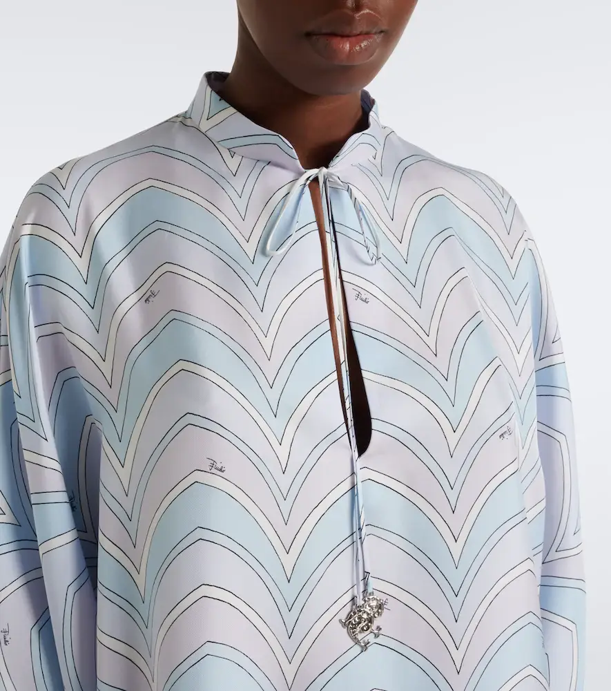 PUCCI Baiadera silk twill kaftan | Thumbnail 4 PUCCI Baiadera silk twill kaftan | Thumbnail 4