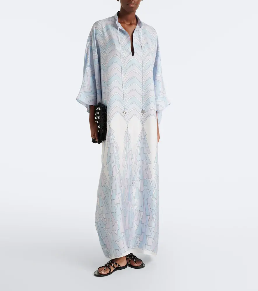 PUCCI Baiadera silk twill kaftan | Thumbnail 6 PUCCI Baiadera silk twill kaftan | Thumbnail 6