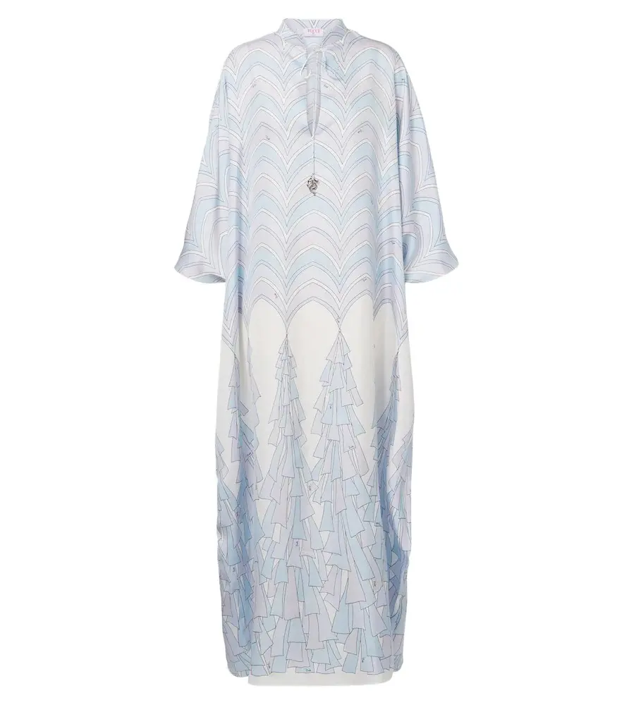 PUCCI Baiadera silk twill kaftan