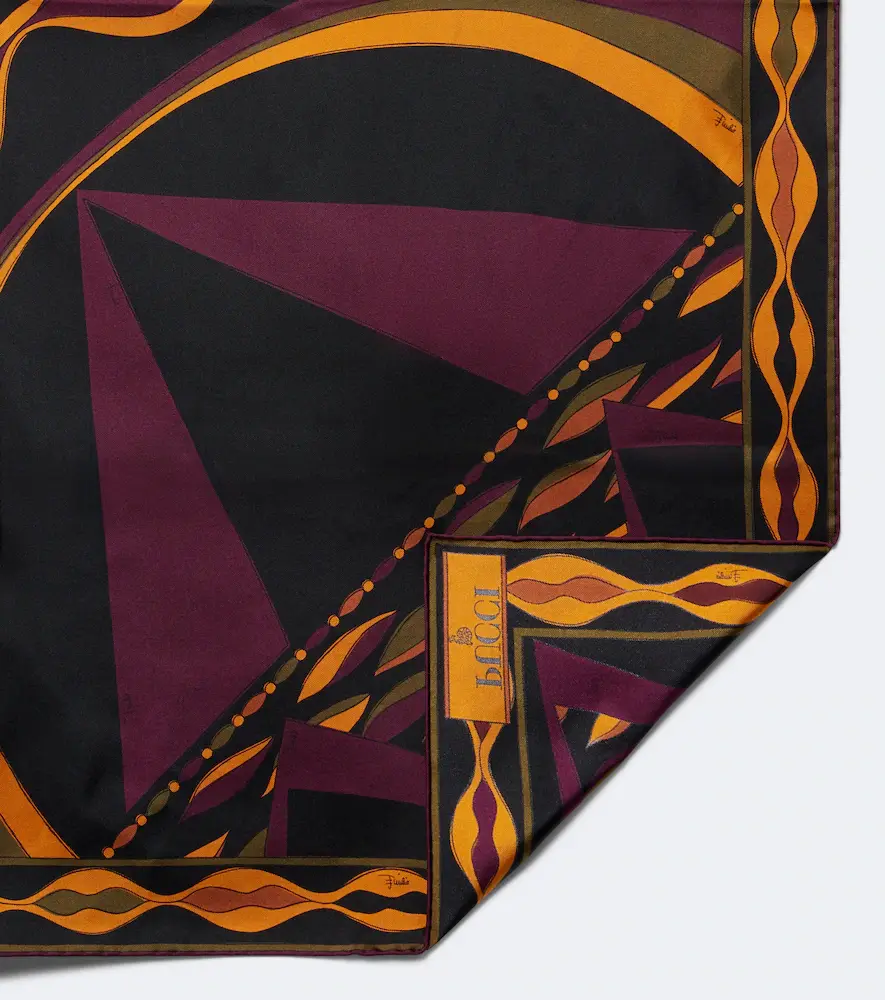 PUCCI Fiamme and Nawaho silk twill scarf | Thumbnail 3 PUCCI Fiamme and Nawaho silk twill scarf | Thumbnail 3
