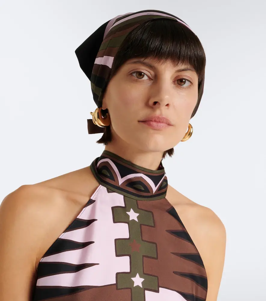 PUCCI Iride silk twill head wrap | Thumbnail 4