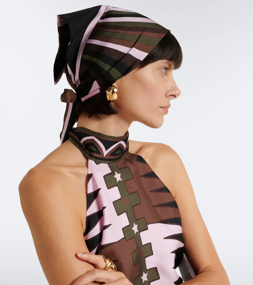 PUCCI Iride silk twill head wrap | Thumbnail 5