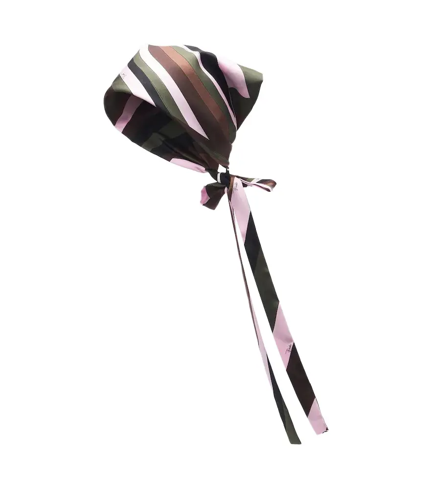 PUCCI Iride silk twill head wrap