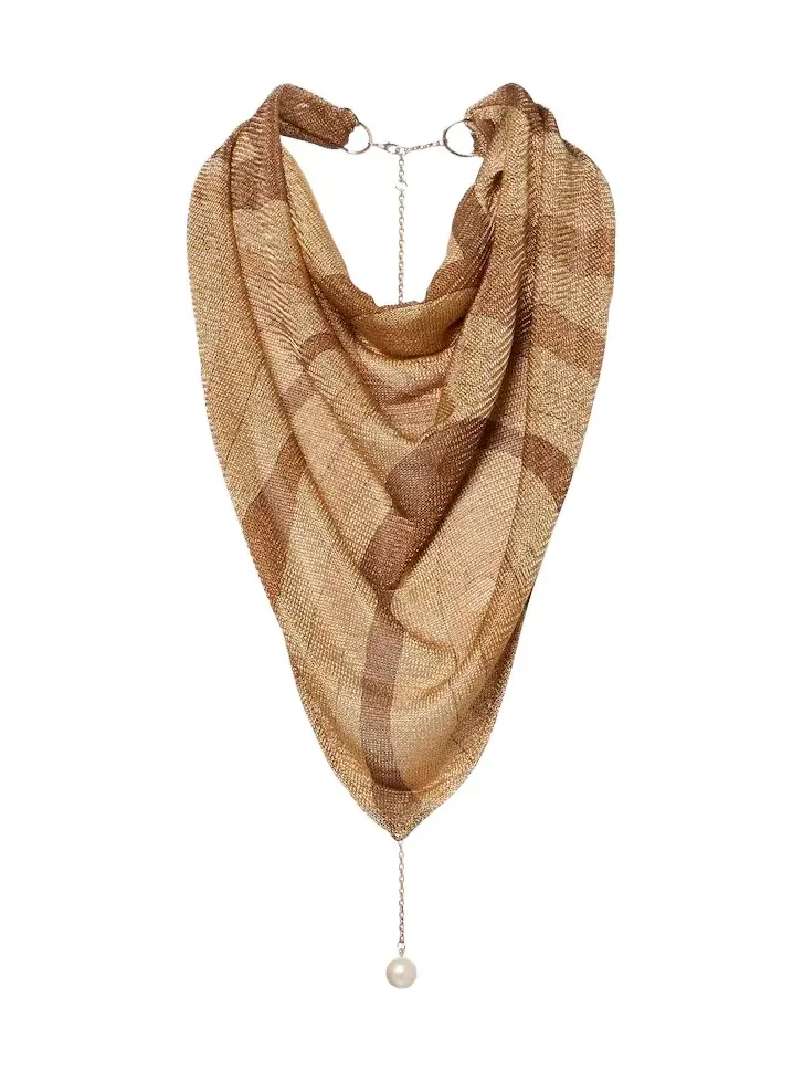 Marmo Lurex voile scarf