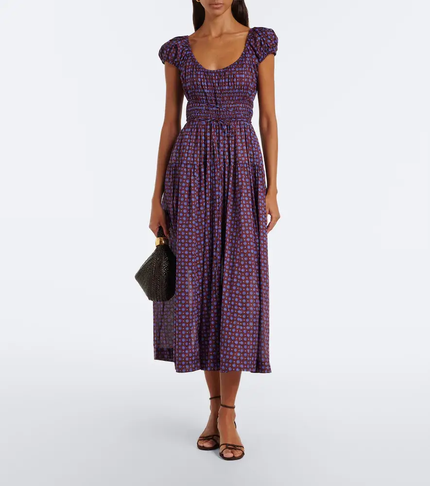 DÔEN Dôen Quinelle printed cotton voile midi dress | Thumbnail 4 DÔEN Dôen Quinelle printed cotton voile midi dress | Thumbnail 4