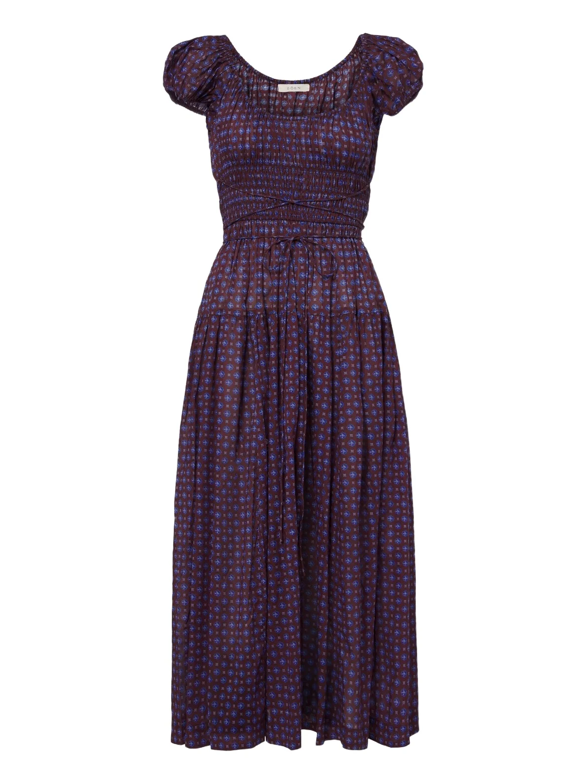 Dôen Quinelle printed cotton voile midi dress Dôen Quinelle printed cotton voile midi dress
