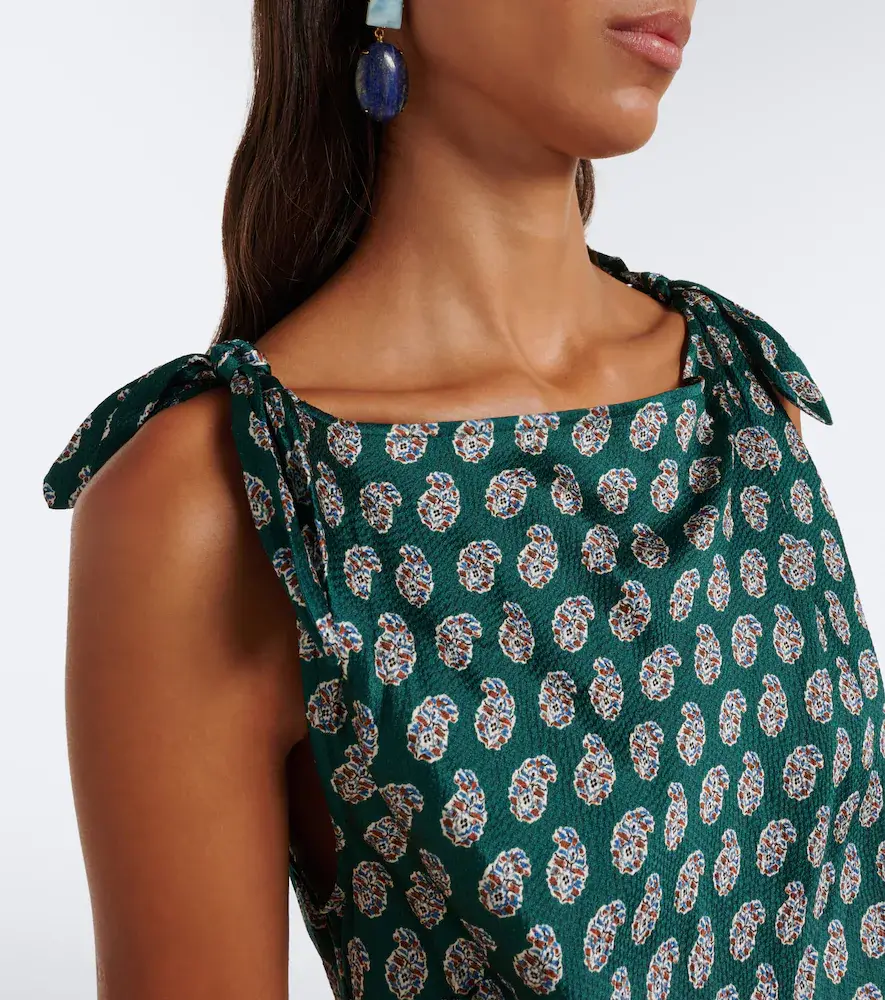 DÔEN Dôen Mariselle paisley silk-blend midi dress | Thumbnail 2