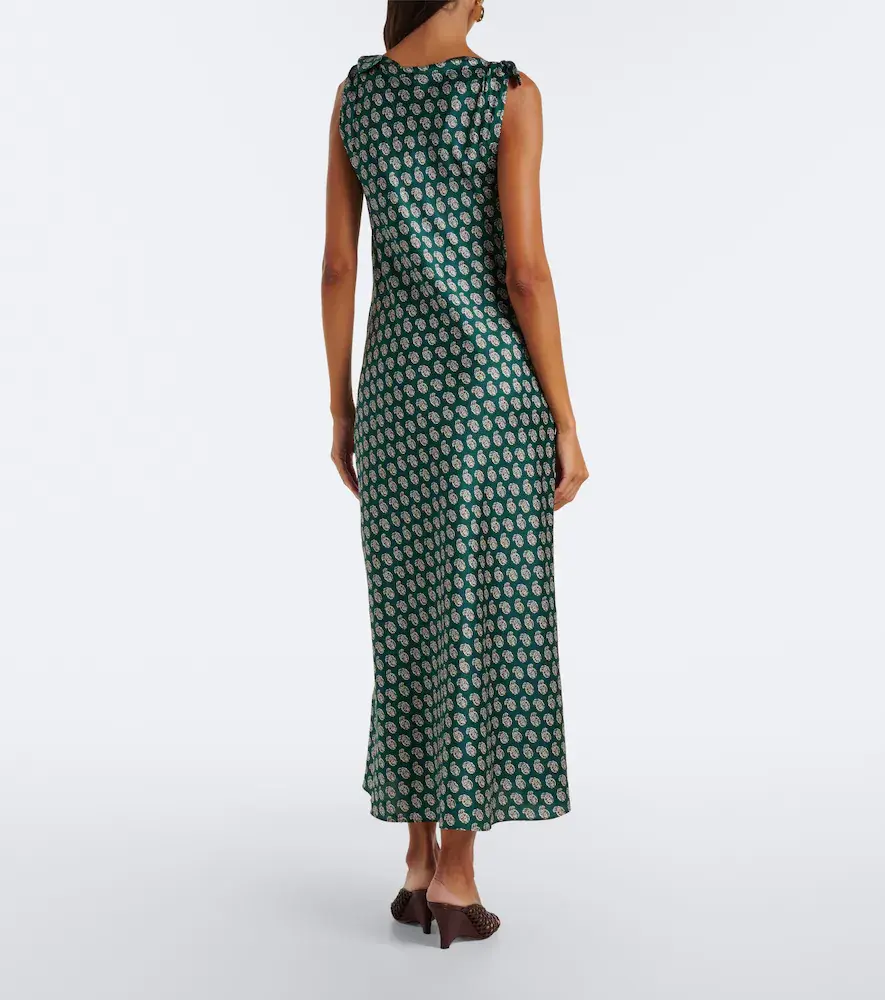 DÔEN Dôen Mariselle paisley silk-blend midi dress | Thumbnail 3