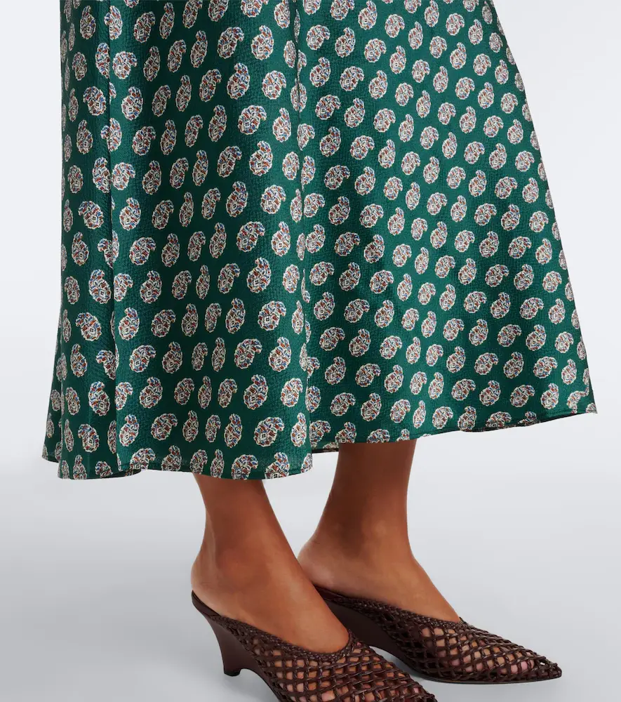 DÔEN Dôen Mariselle paisley silk-blend midi dress | Thumbnail 5