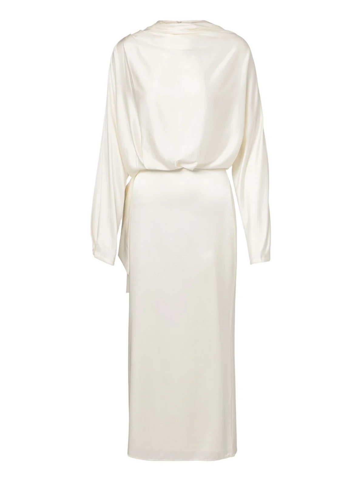 Phoebe draped silk-blend midi dress Phoebe draped silk-blend midi dress