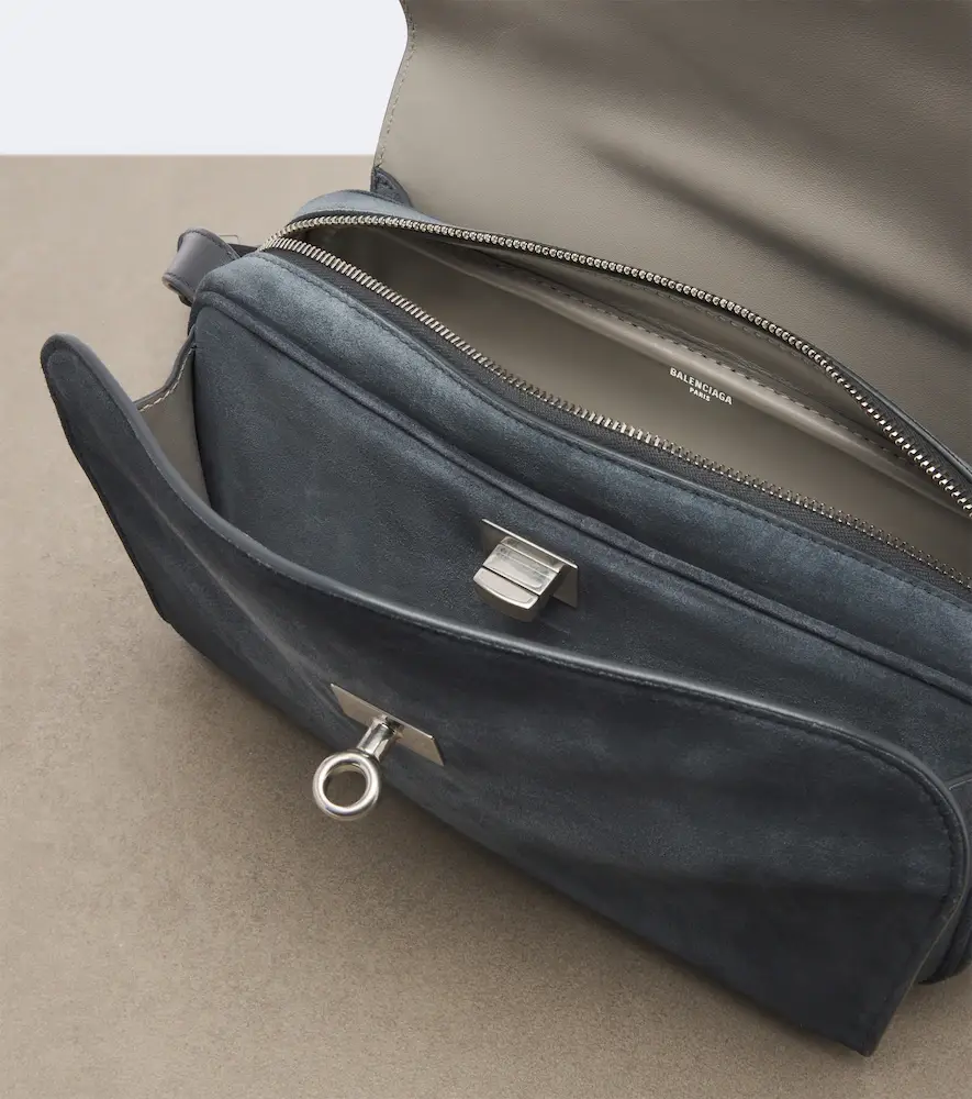 Balenciaga Le 7 Medium suede shoulder bag | Thumbnail 4 Balenciaga Le 7 Medium suede shoulder bag | Thumbnail 4