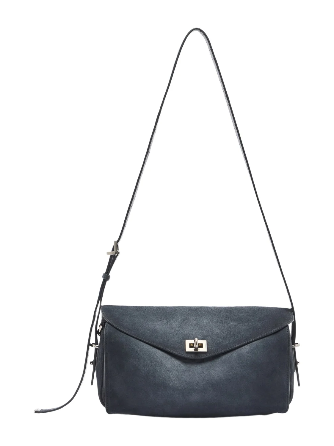 Balenciaga Le 7 Medium suede shoulder bag
