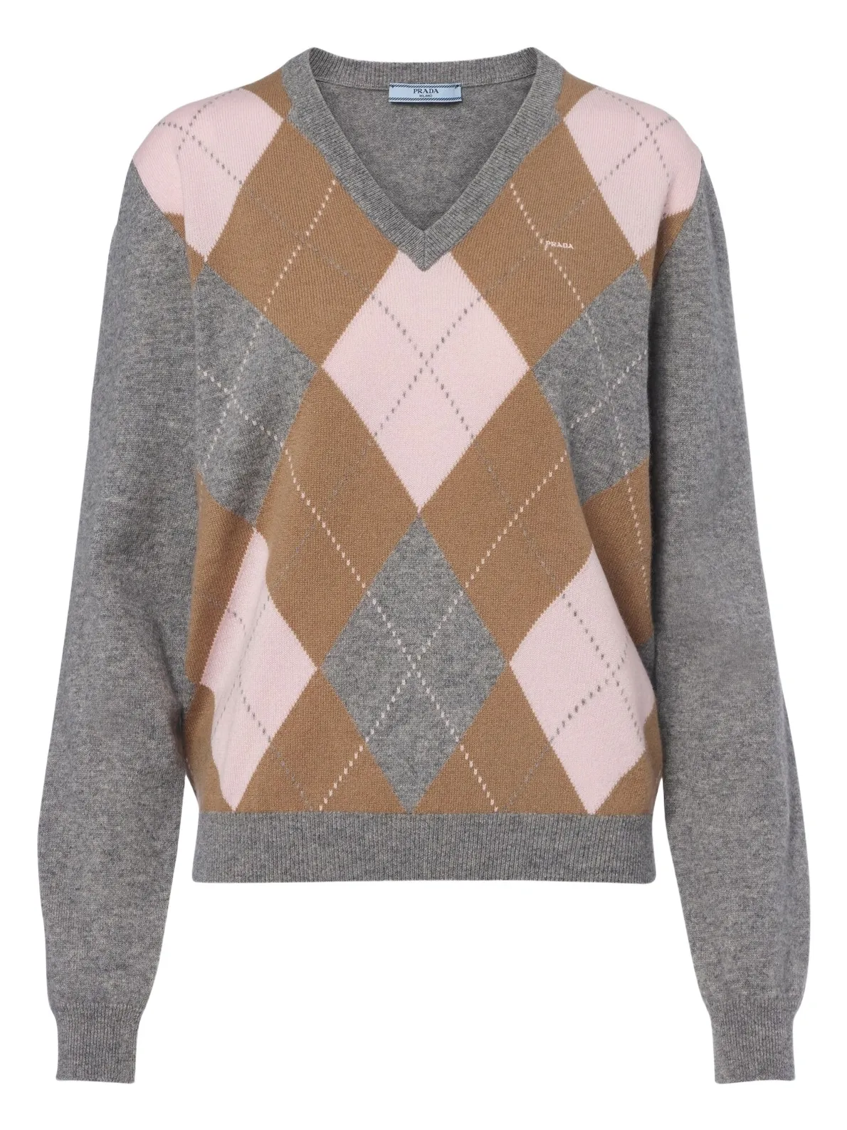 Argyle cashmere sweater