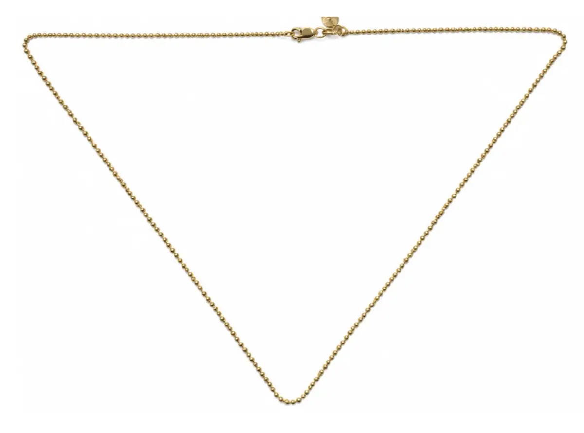 Wish Fine Jewelry 14K Gold Bead Chain Necklace