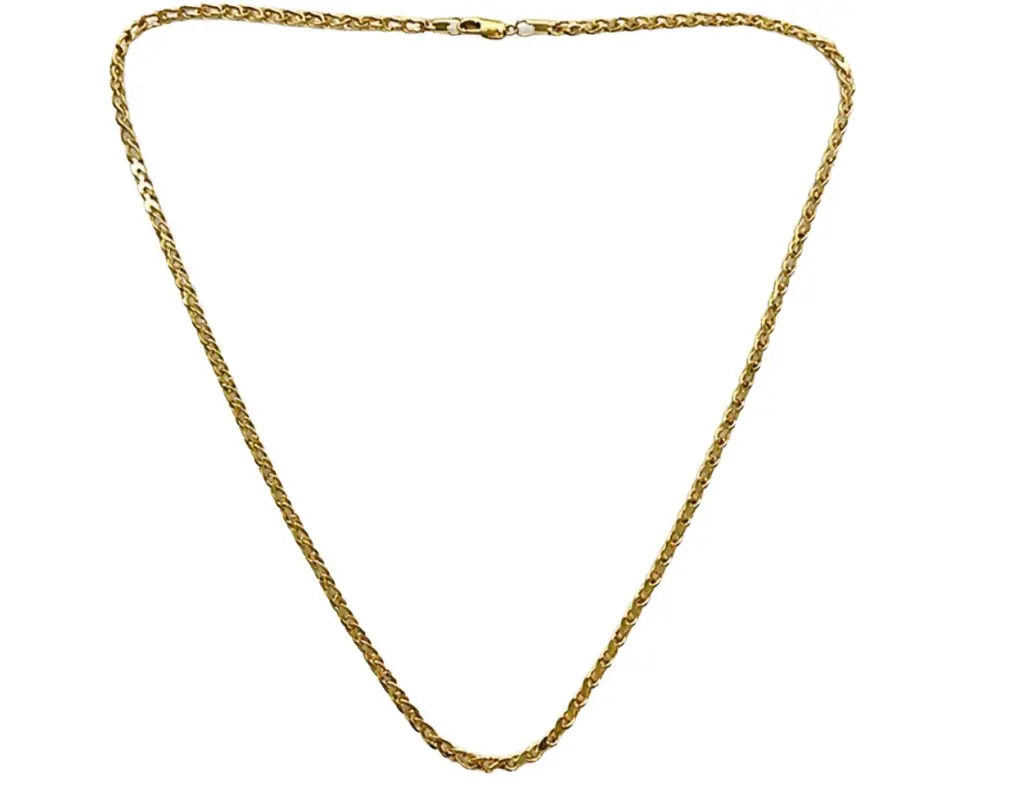 Wish Fine Jewelry 14K Gold V Link Chain Necklace