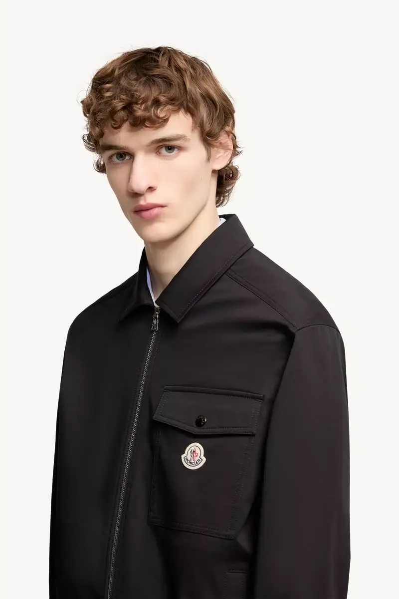 Moncler Cotton Blend Gabardine Shirt Jacket | Thumbnail 4 Moncler Cotton Blend Gabardine Shirt Jacket | Thumbnail 4