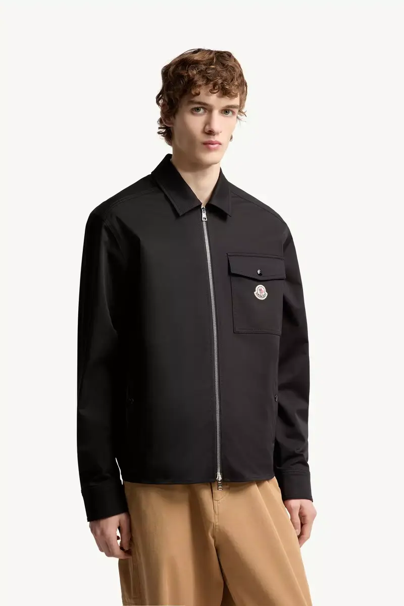 Moncler Cotton Blend Gabardine Shirt Jacket | Thumbnail 5 Moncler Cotton Blend Gabardine Shirt Jacket | Thumbnail 5