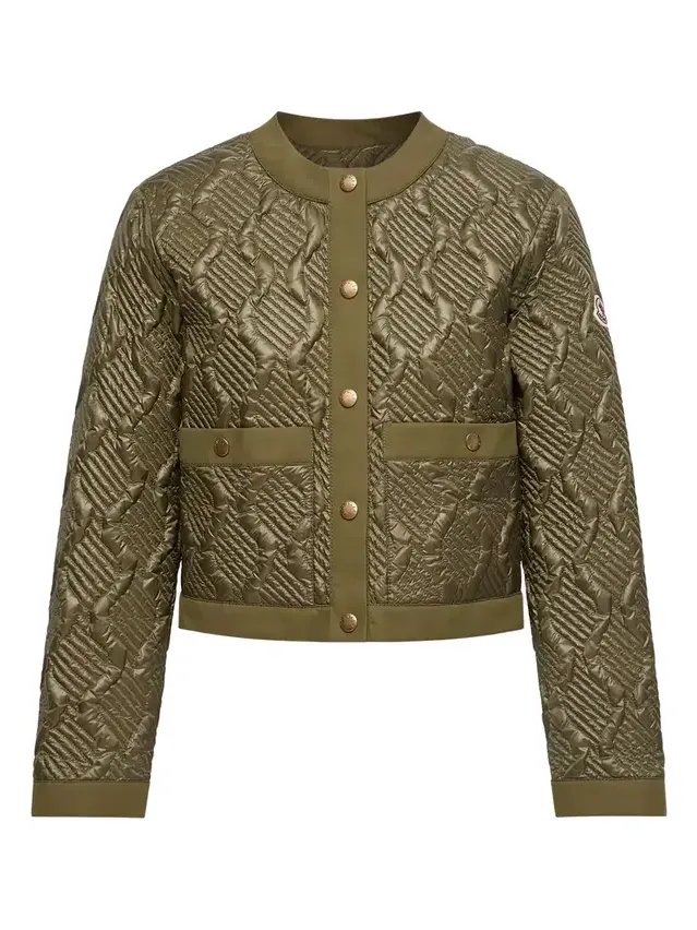 Libellule Geometric Quilted Short Down Jacket Libellule Geometric Quilted Short Down Jacket