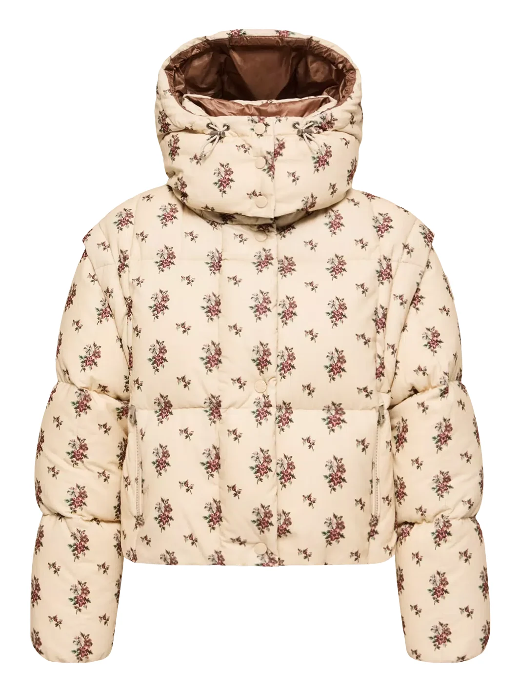 Moncler Torcol Floral Hooded 2-in-1 Down Jacket
