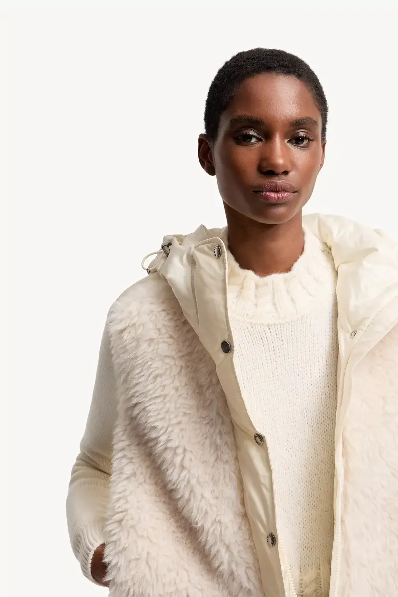 Moncler Wool & Cashmere Blend Padded Zip-up Cardigan | Thumbnail 7 Moncler Wool & Cashmere Blend Padded Zip-up Cardigan | Thumbnail 7