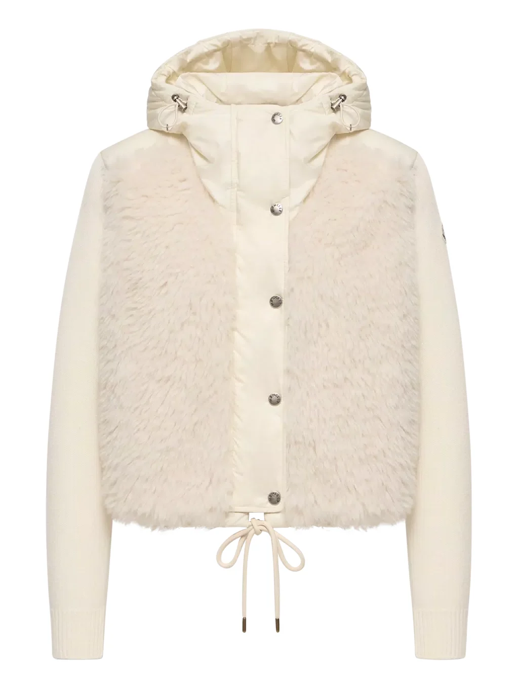 Wool & Cashmere Blend Padded Zip-up Cardigan Wool & Cashmere Blend Padded Zip-up Cardigan