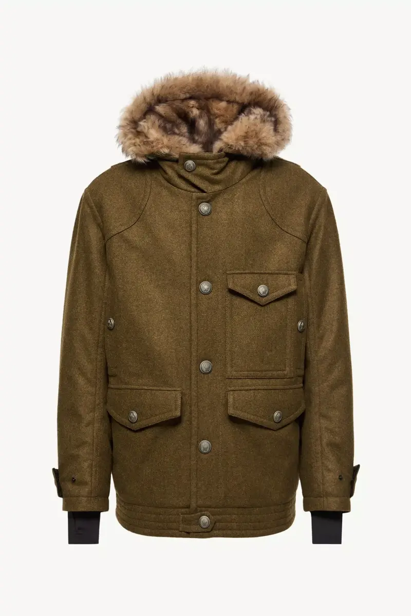 Moncler Grenoble Cooper Hooded Shearling-trimmed Padded Mid-length Jacket | Thumbnail 2