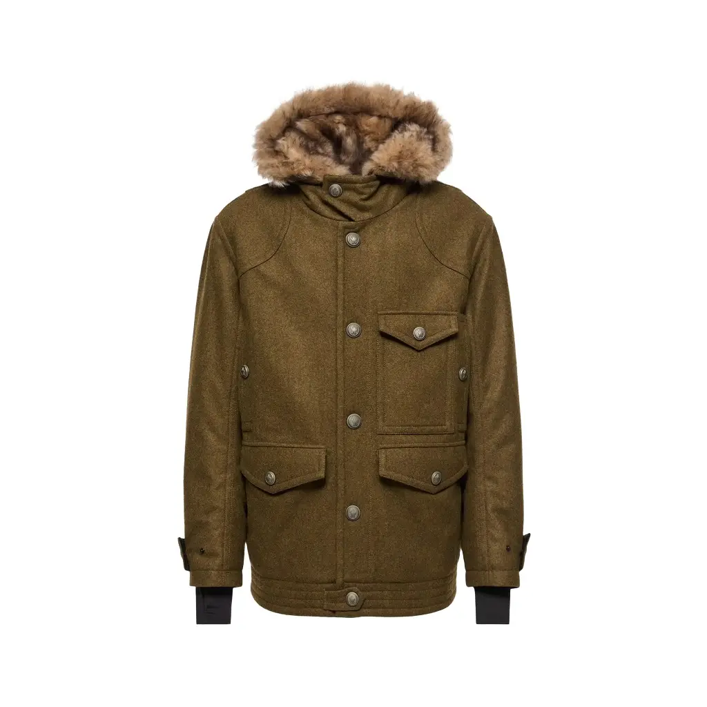 Moncler Grenoble Cooper Hooded Shearling-trimmed Padded Mid-length Jacket