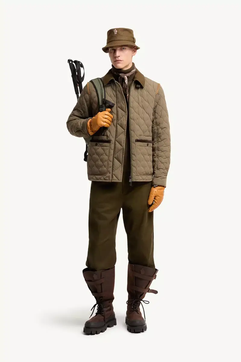 Moncler Grenoble Soleil Corduroy And Loden Trimmed Down Shirt Jacket | Thumbnail 3