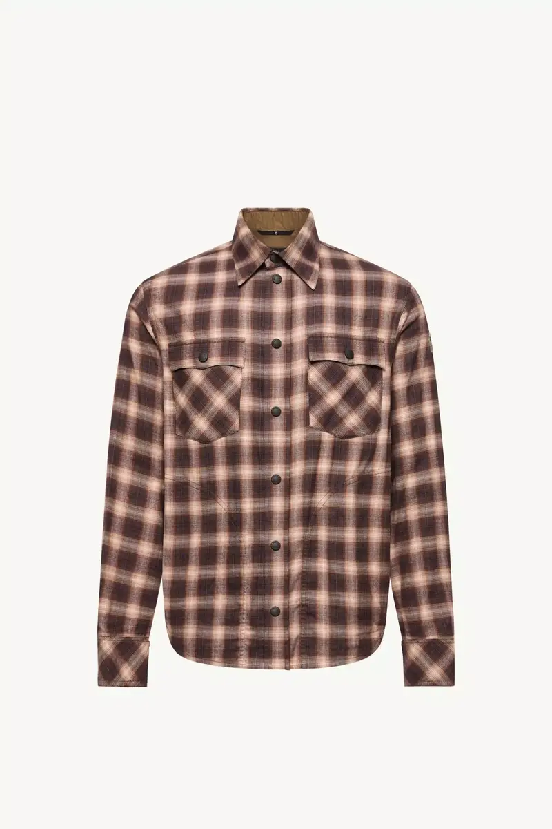 Moncler Grenoble Check Cotton Blend Long Sleeve Shirt | Thumbnail 2 Moncler Grenoble Check Cotton Blend Long Sleeve Shirt | Thumbnail 2