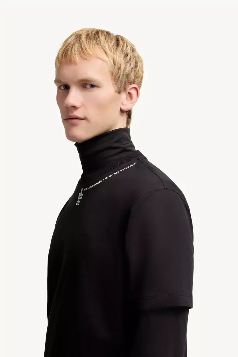 Moncler Grenoble Coordinates Logo Cotton T-shirt | Thumbnail 4