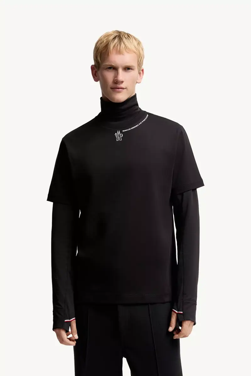 Moncler Grenoble Coordinates Logo Cotton T-shirt | Thumbnail 5