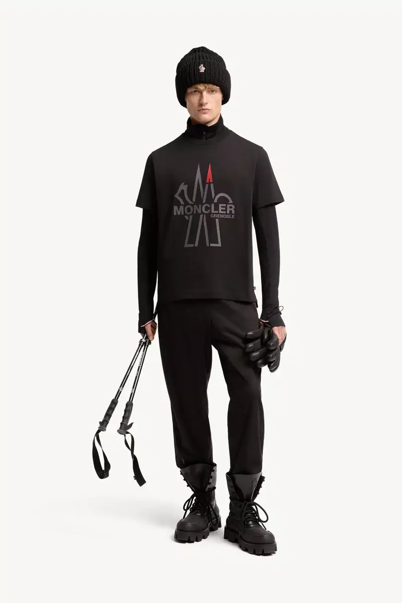 Moncler Grenoble Logo Cotton T-shirt | Thumbnail 3
