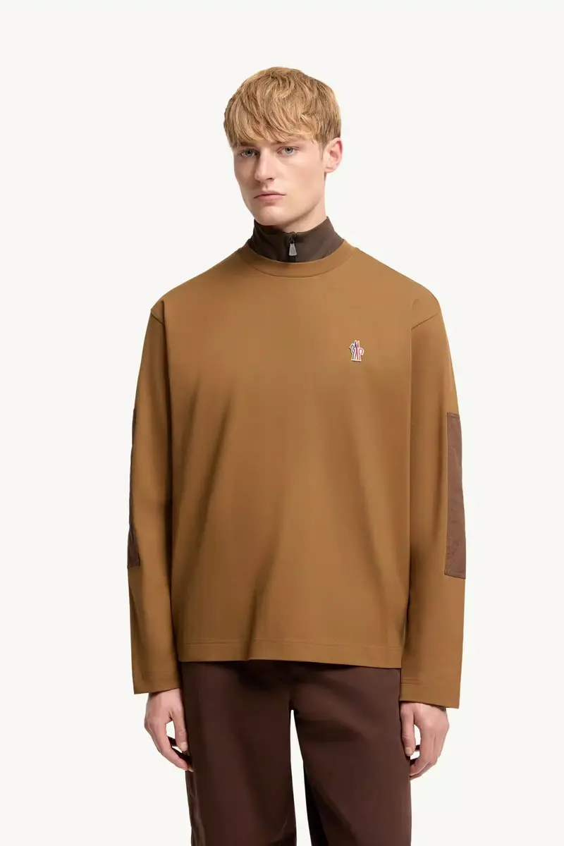 Moncler Grenoble Logo Cotton Long Sleeve T-shirt | Thumbnail 5