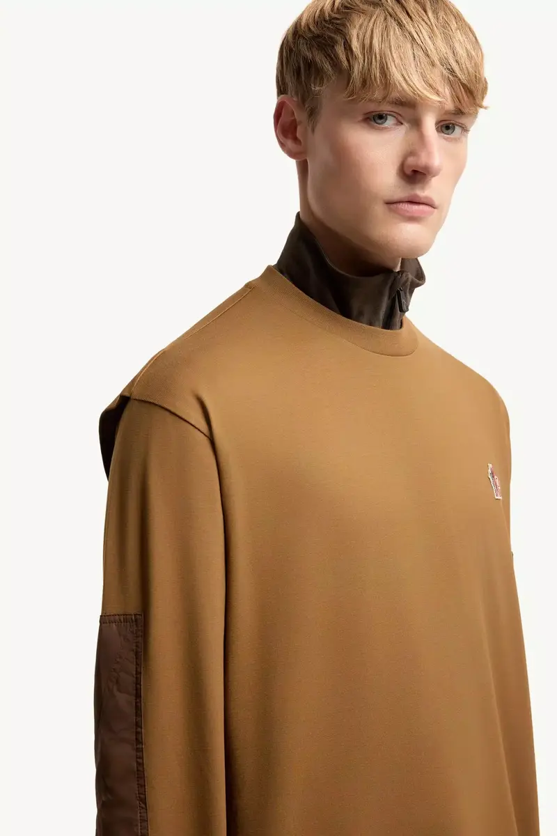 Moncler Grenoble Logo Cotton Long Sleeve T-shirt | Thumbnail 7