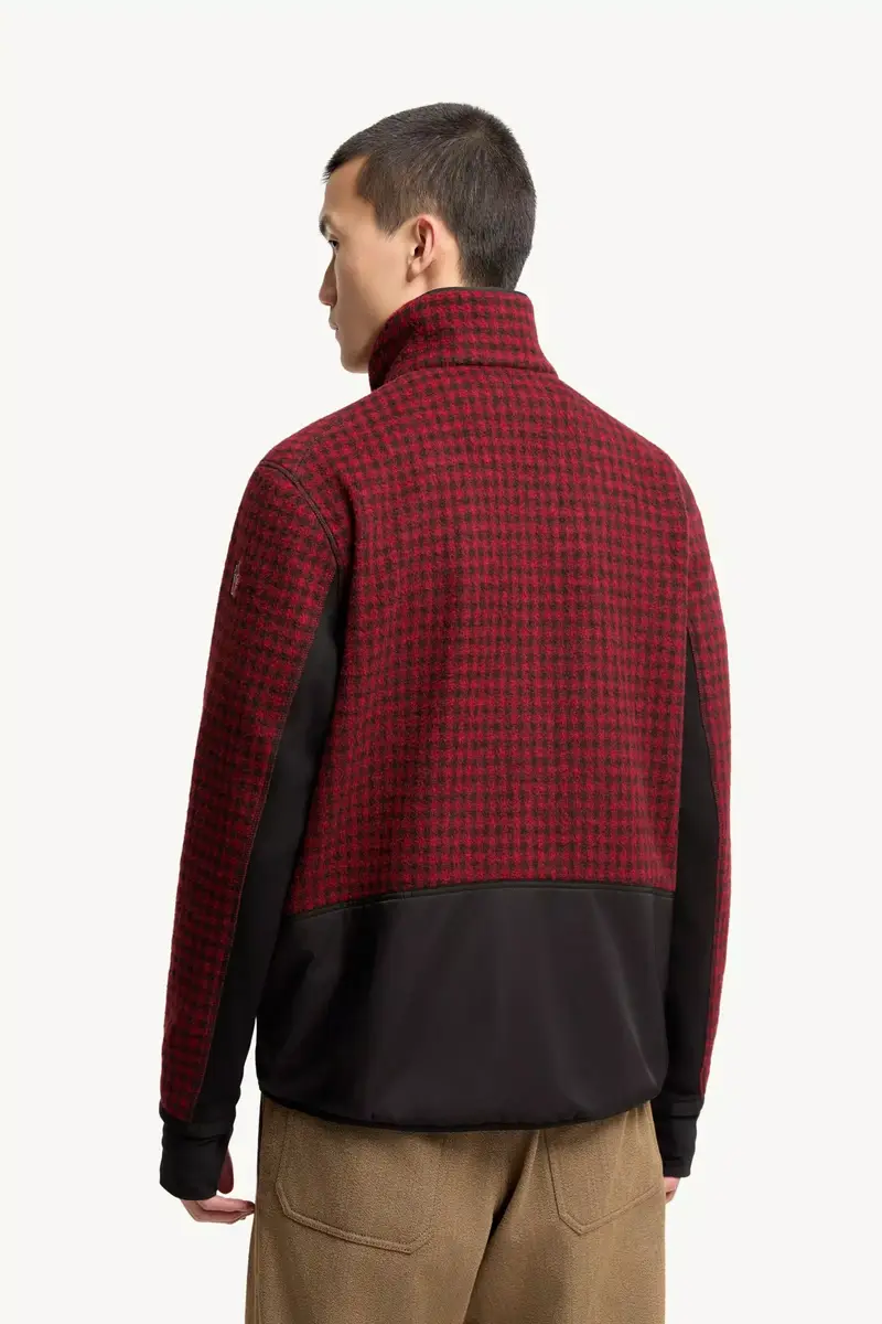 Moncler Grenoble Wool Blend Vichy Zip-up Sweatshirt | Thumbnail 6 Moncler Grenoble Wool Blend Vichy Zip-up Sweatshirt | Thumbnail 6