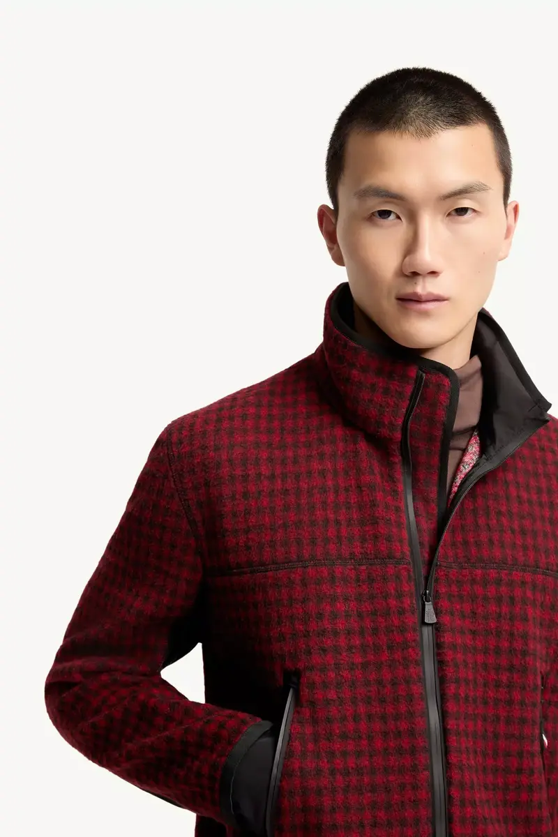 Moncler Grenoble Wool Blend Vichy Zip-up Sweatshirt | Thumbnail 7 Moncler Grenoble Wool Blend Vichy Zip-up Sweatshirt | Thumbnail 7