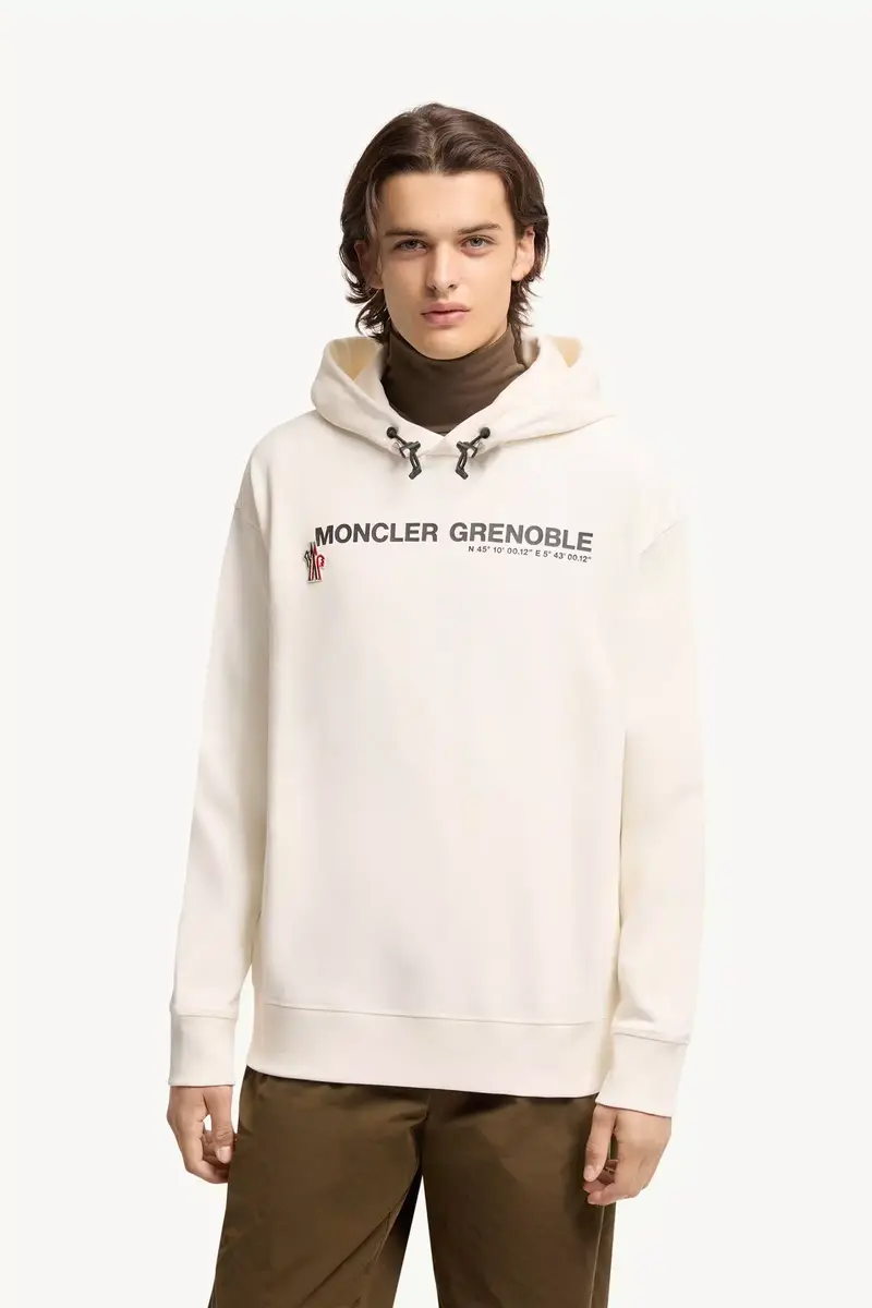 Moncler Grenoble Coordinates Logo Cotton Hoodie | Thumbnail 5 Moncler Grenoble Coordinates Logo Cotton Hoodie | Thumbnail 5