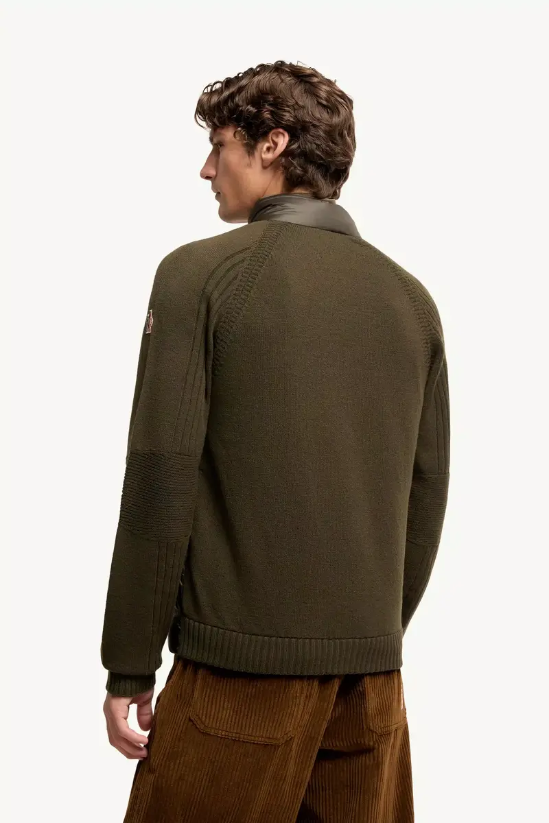 Moncler Grenoble Wool Blend Padded Zip-up Cardigan | Thumbnail 6 Moncler Grenoble Wool Blend Padded Zip-up Cardigan | Thumbnail 6