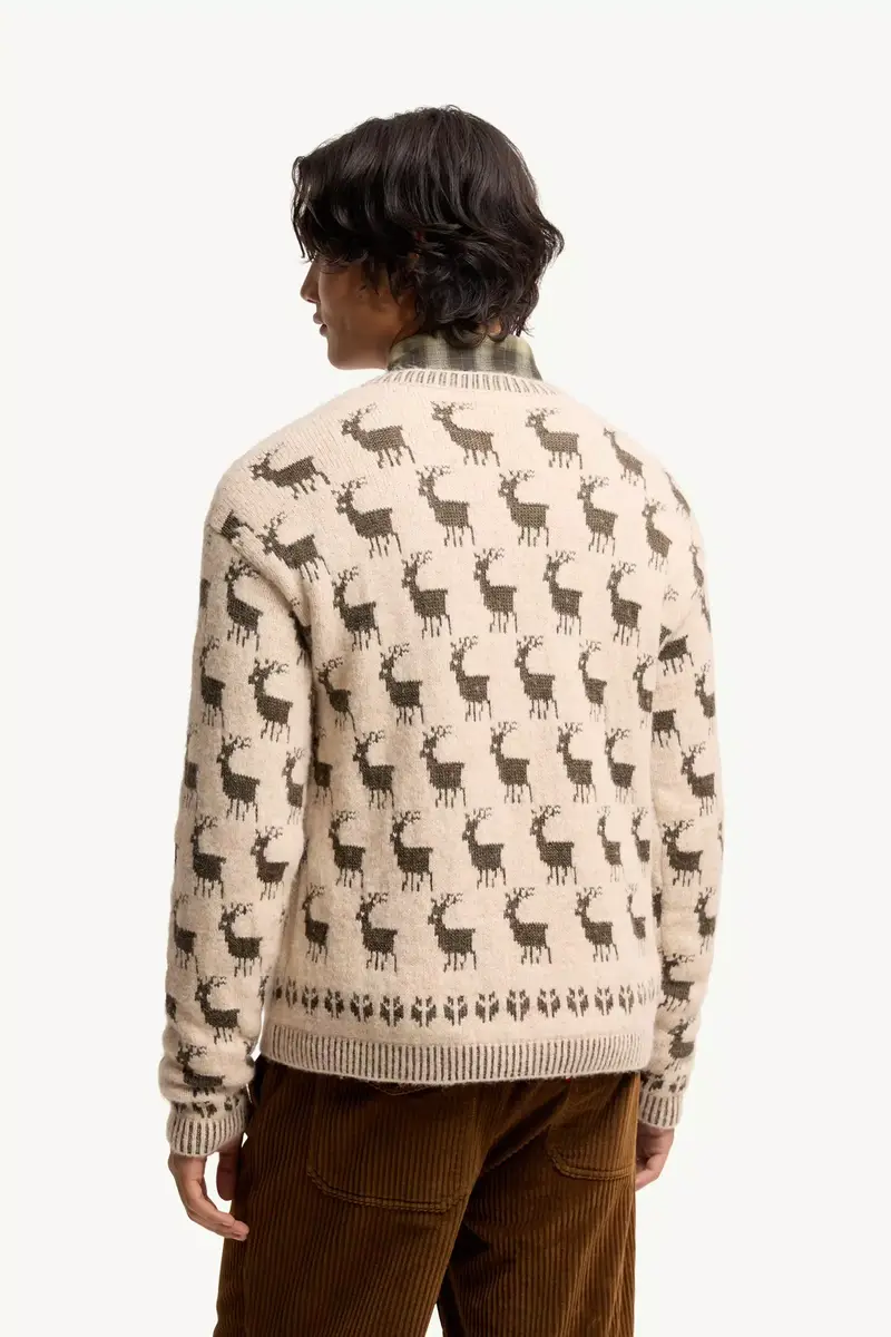Moncler Grenoble Moose Jacquard Alpaca & Wool Blend Sweater | Thumbnail 6 Moncler Grenoble Moose Jacquard Alpaca & Wool Blend Sweater | Thumbnail 6