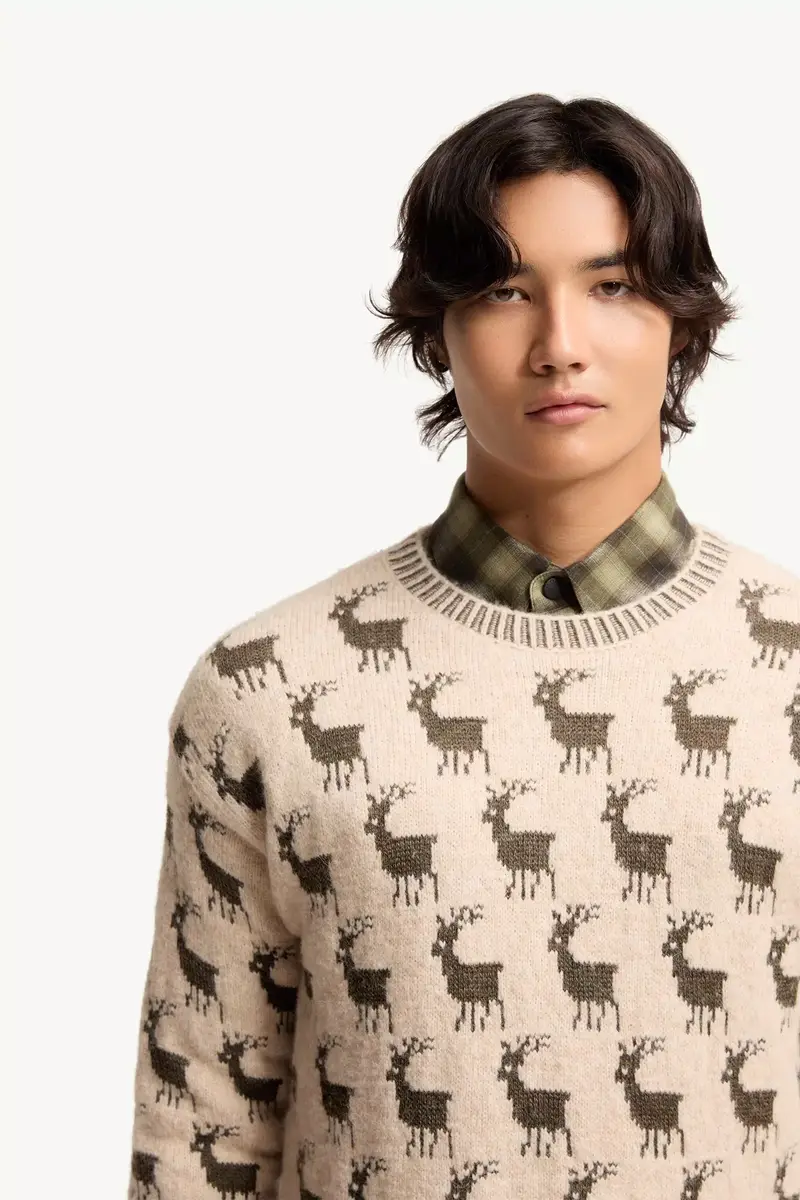 Moncler Grenoble Moose Jacquard Alpaca & Wool Blend Sweater | Thumbnail 7 Moncler Grenoble Moose Jacquard Alpaca & Wool Blend Sweater | Thumbnail 7
