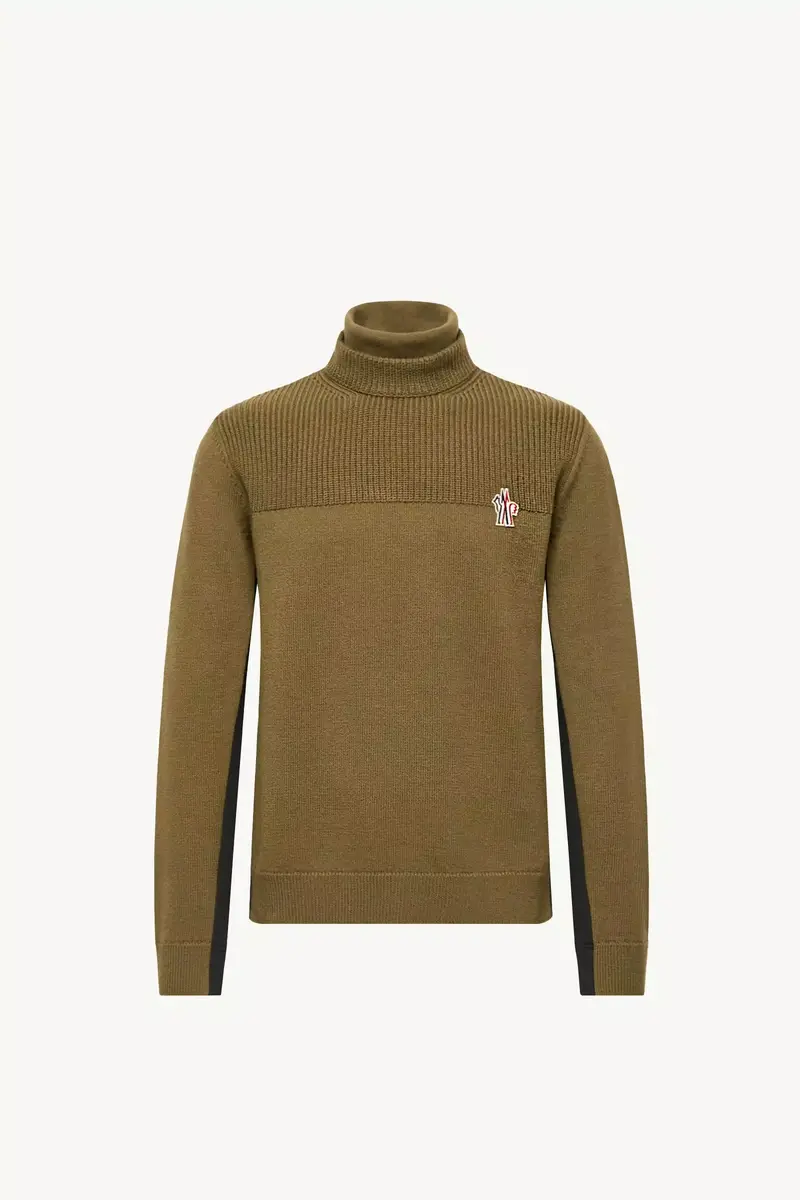 Moncler Grenoble Logo Wool Blend Turtleneck | Thumbnail 2 Moncler Grenoble Logo Wool Blend Turtleneck | Thumbnail 2