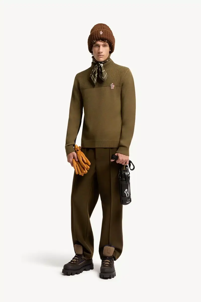 Moncler Grenoble Logo Wool Blend Turtleneck | Thumbnail 3 Moncler Grenoble Logo Wool Blend Turtleneck | Thumbnail 3