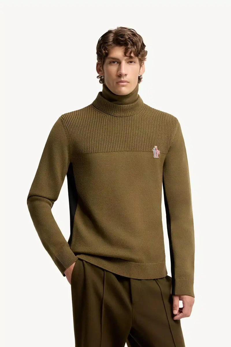 Moncler Grenoble Logo Wool Blend Turtleneck | Thumbnail 5 Moncler Grenoble Logo Wool Blend Turtleneck | Thumbnail 5