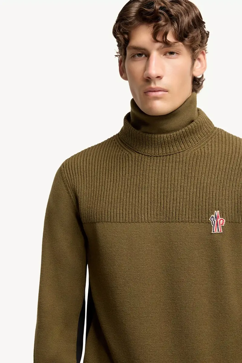 Moncler Grenoble Logo Wool Blend Turtleneck | Thumbnail 8 Moncler Grenoble Logo Wool Blend Turtleneck | Thumbnail 8