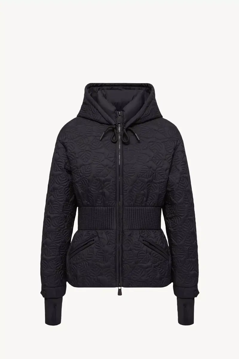 Moncler Grenoble Etaules Leaf Embroidered Hooded Short Down Jacket | Thumbnail 2 Moncler Grenoble Etaules Leaf Embroidered Hooded Short Down Jacket | Thumbnail 2
