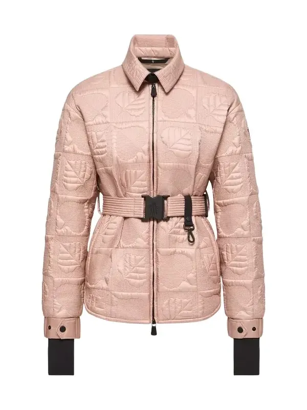 Moncler Grenoble Crevoux Leaf-quilted Down Shirt Jacket