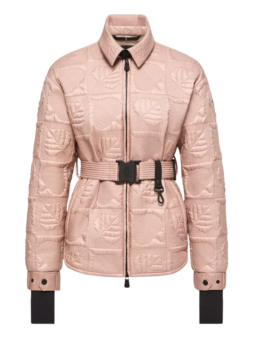 Moncler Grenoble Crevoux Leaf-quilted Down Shirt Jacket
