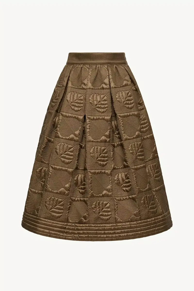 Moncler Grenoble Leaf-quilted Padded A-line Skirt | Thumbnail 2 Moncler Grenoble Leaf-quilted Padded A-line Skirt | Thumbnail 2